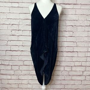 Rick Owens Blue Velvet Top Sphinx Runway Collection FJW 15 Size Medium